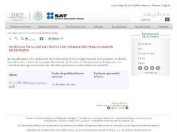 Son 163 contribuyentes quienes presuntamente simulan operaciones y emiten facturas apócrifas, según el SAT. ESPECIAL /