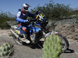 Alain Duclos de Sherco consiguió llevarse el primer sitio este día. AFP /