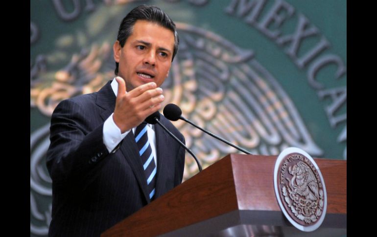 Enrique Peña Nieto participa en la clausura de la reunión de Cónsules y Embajadores en Palacio Nacional. ARCHIVO /
