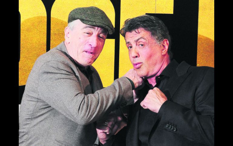 Robert De Niro y Sylvester Stallone encaran un nuevo reto con el que pretenden dar un golpe en las taquillas. AP /