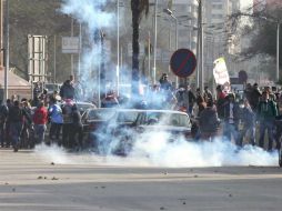 Estudiantes de la Universidad de El Cairo se unen a las manifestaciones a favor de Morsi. AP /