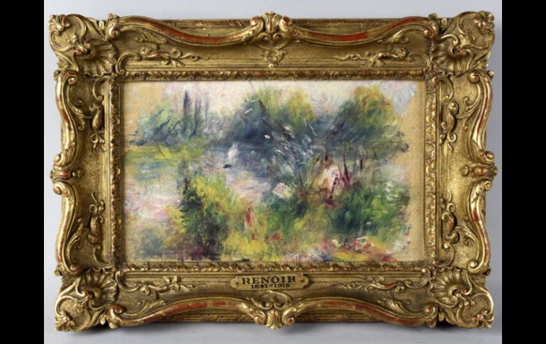 'Paisaje a orillas del Sena' había sido robado durante una muestra sobre la pintura francesa. AP /