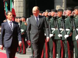 El Presidente Enrique Peña Nieto y Enrico Letta, presidente del Consejo de Ministros de la República Italiana. SUN /