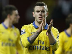 Jack Wilshere anotó el primer tanto al minuto 34 del encuentro. AP /