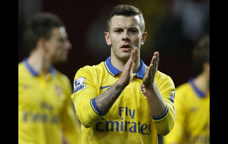 Jack Wilshere anotó el primer tanto al minuto 34 del encuentro. AP /