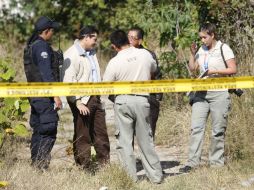 Autoridades se presentaron en el lugar para iniciar con las investigaciones de campo.  /