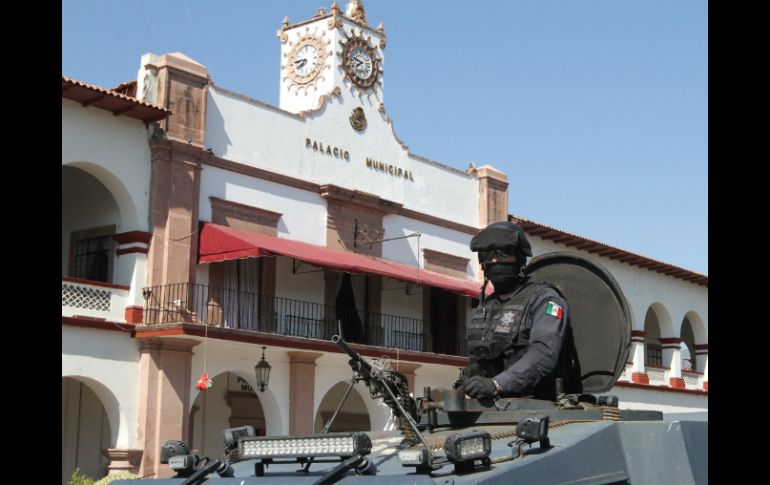 En Michoacán, fuerzas federales han ido tomando las cabeceras municipales donde se han registrado actos de violencia. NTX /
