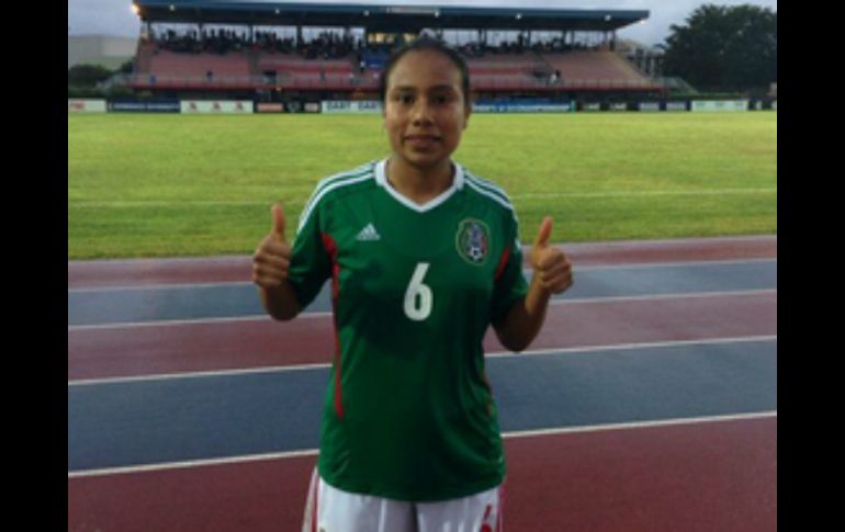 Karla Nieto, recibe una felicitación por medio de @miseleccionmx. ESPECIAL /