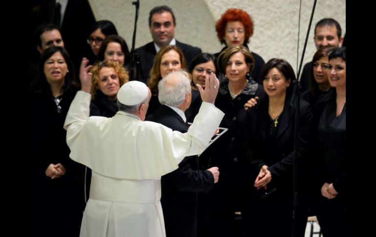 El Papa Francisco recibe este mediodía a representantes y trabajadores de la Radio Televisión Italiana (RAI). AFP /