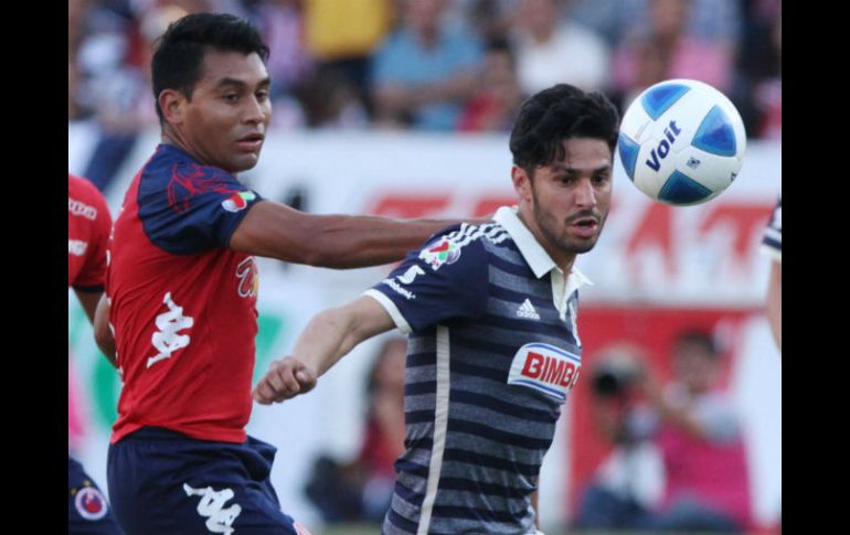 Márquez Lugo durante el juego contra Veracruz. MEXSPORT /