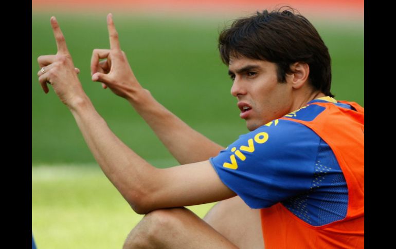 Kaká aseguró que en este momento está entre el '75 % y el 80 %' de su forma física. ARCHIVO /