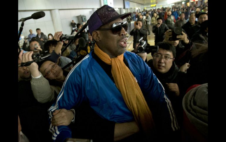 Rodman había soltado algunos improperios en público, debido al alcohol. AP /