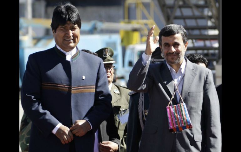 Morales se manifestó amigo y aliado del ex mandatario iraní Mahmud Ahmadineyad en los 8 años que gobernó ese país. ARCHIVO /