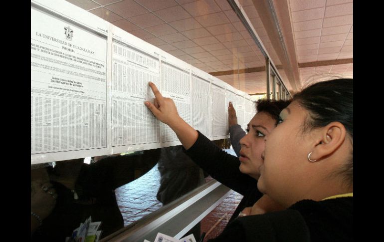 Los resultados pueden consultarse en la Gaceta de la UdeG y en Control Escolar. ARCHIVO /