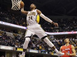 Paul George de los Pacers de Indiana estará en el conjunto del Este. AP /