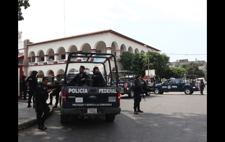 Elementos federales realizan recorridos en distintas zonas del municipio. NTX /