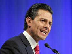 El Mandatario anunció en Davos las inversiones en México de capital extranjero por siete mil 350 millones de dólares. AP /