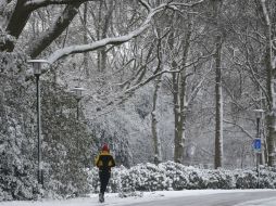 A causa del mal clima, el partido entre el  Twente Enschede y Groningen, se suspende. AFP /