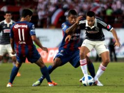 Durante el partido de esta tarde, los Potros empataron 1-1 ante Chivas. NTX /