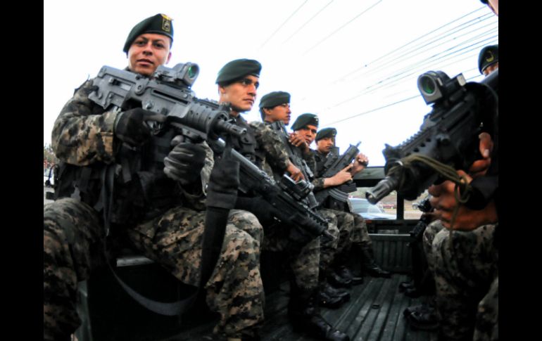 Fuerzas de seguridad hondureñas realizan el operativo en el departamento Gracias a Dios, santuario de cárteles de narcotráfico. ARCHIVO /