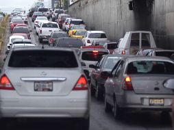 López Mateos. En horas pico se circula a vuelta de rueda por los túneles.  /