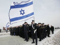 Miembros del Parlamento Israelí acuden a la ceremonía número 69 de la liberación de Auschwitz. AP /