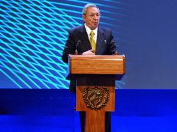 Raúl Castro, durante la inauguración de la II Cumbre de la Comunidad de Estados Latinoamericanos y Caribeños. ESPECIAL /