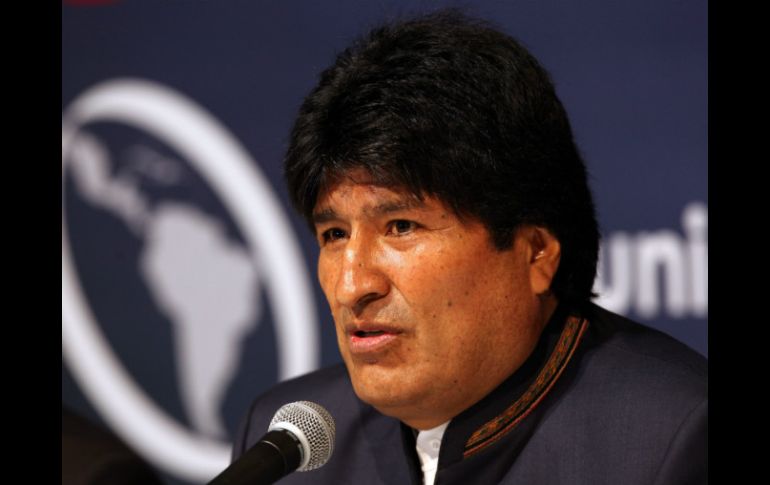 Evo Morales presidente de Bolivia celebró que los países resuelvan sus problemas de modo pacífico. EFE /