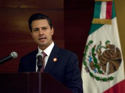 Peña Nieto propone un diseño para plantear acciones como punto de arranque para grandes logros. EFE /