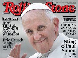 La imagen del Papa Francisco aparece en la portada de la revista con la leyenda: ''los tiempos están cambiando''. EFE /