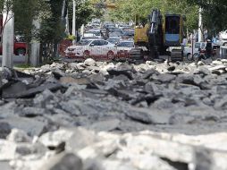 Se espera que las obras de pavimentación se concluyan a finales de junio. ARCHIVO /