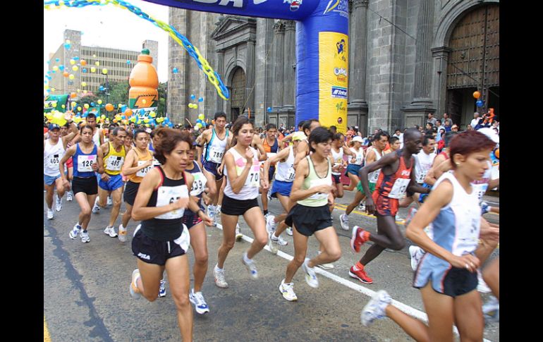 Resaltan que la Medio Maratón de Guadalajara tiene el valor de estar considerado entre los mejores del país. ARCHIVO /