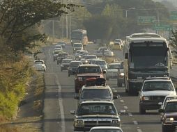 La circulación se reporta lenta debido al accidente registrado. ARCHIVO /