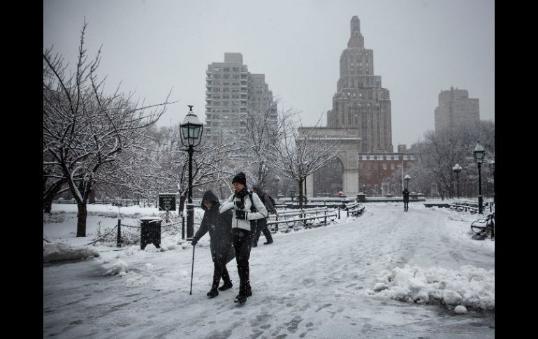 El estado de Massachussets y la capital Washington podrían registrar precipitaciones de hasta ocho pulgadas de nieve. AFP /