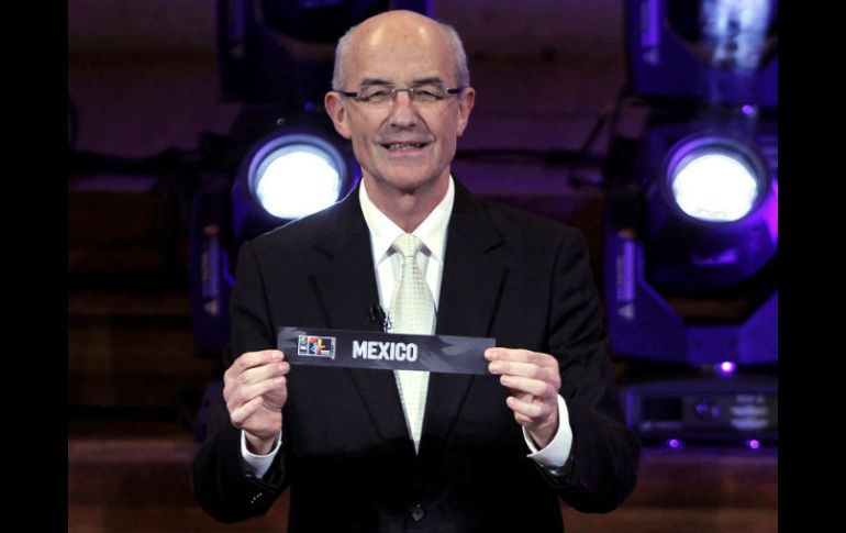 El director técnico de la FIBA, Lubomir Kotleba, durante el sorteo del Mundial de Basquetbol. EFE /