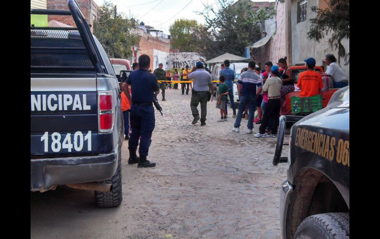 En el sitio se encontró un casquillo de bala del calibre 9 milímetros.  /