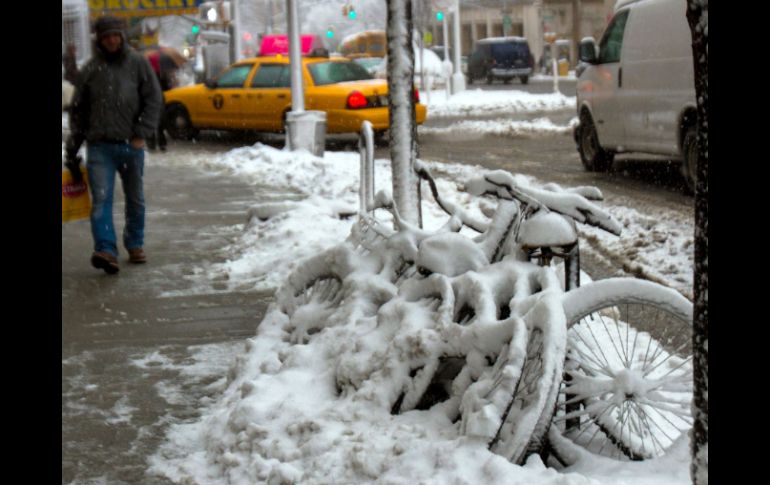 La nieve alcanzó acumulaciones de hasta 20 centímetros en Filadelfia y Nueva York. NTX /