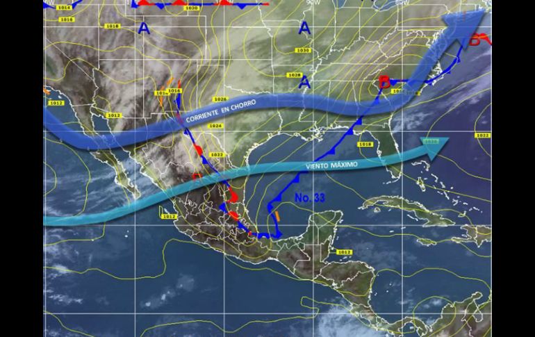 En zonas altas de estados del norte del país se prevén temperaturas inferiores a cero grados. TOMADA DE @conagua_clima  /