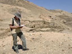 La mastaba fue descubierta durante las labores de excavación arqueológica en la zona de Tel Tebela. ARCHIVO /