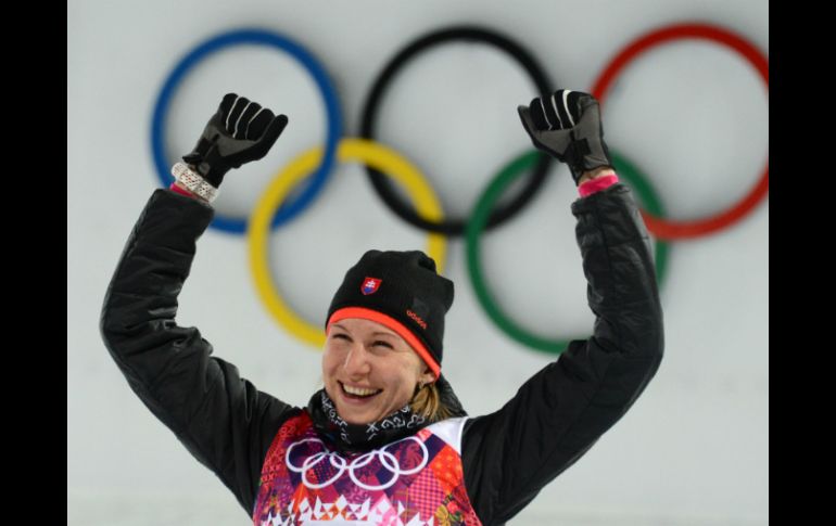 Anastasiya Kuzmina repite el logro que consiguió en Vancouver 2010. AFP /