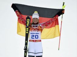 Hoefl-Riesch vuelve a coronarse como la mejor en esta disciplina. AFP /