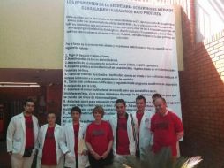 Residentes de las Unidades Médicas tapatías trabajan bajo protesta por las malas condiciones laborales que tienen.  /