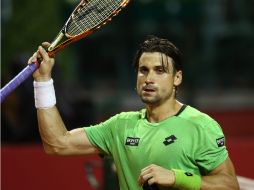 El tenista, celebra su triunfo durante el partido de primera ronda del torneo ATP de Buenos Aires. EFE /