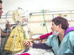 Ayer se realizó la tradicional visita de la Virgen de Zapopan al Antiguo Hospital Civil 'Fray Antonio Alcalde'.  /