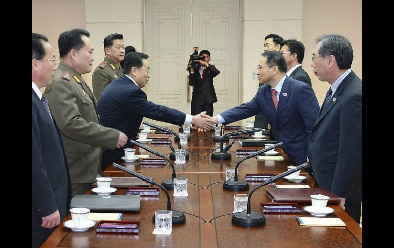 Pyongyan aplazó las reuniones familiares luego de acusar a Seúl y EU de realizar simulacros de guerra contra su país. EFE /