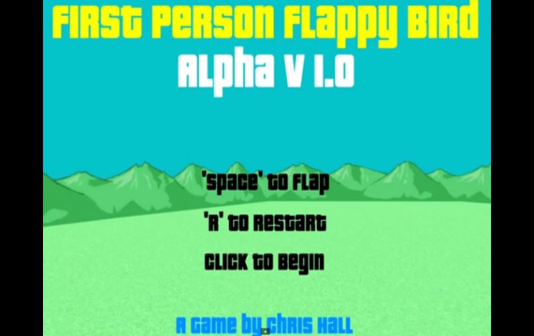 Aspecto del First Person Flappy. ESPECIAL /
