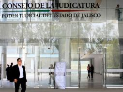 El Consejo de la Judicatura refiere que en la protesta participaron 50 trabajadores. ARCHIVO /