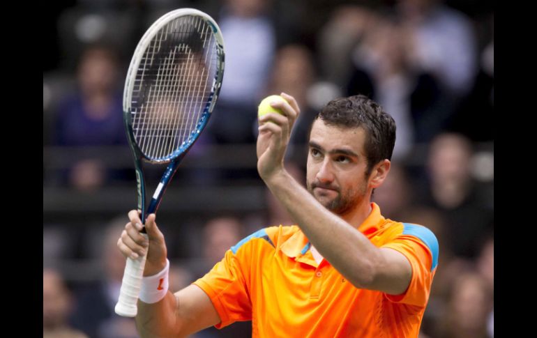 El tenista, Marin Cilic, buscará su segunda final del año. EFE /