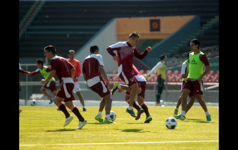 Aspecto de uno de los entrenamientos de Tecos. ARCHIVO /