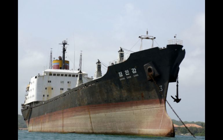 El barco norcoreano Chong Chon Gang, tripulado con 32 marinos AP /